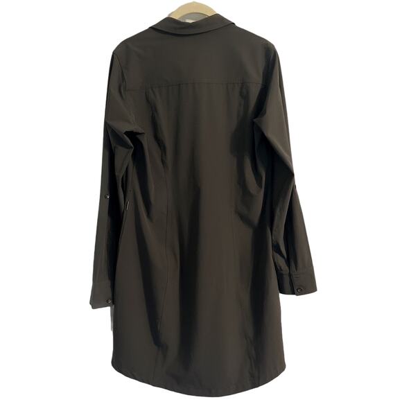 Eddie Bauer Dress Women's Size Small Gray Active Buttoned Down With Flaw - Picture 3 of 8